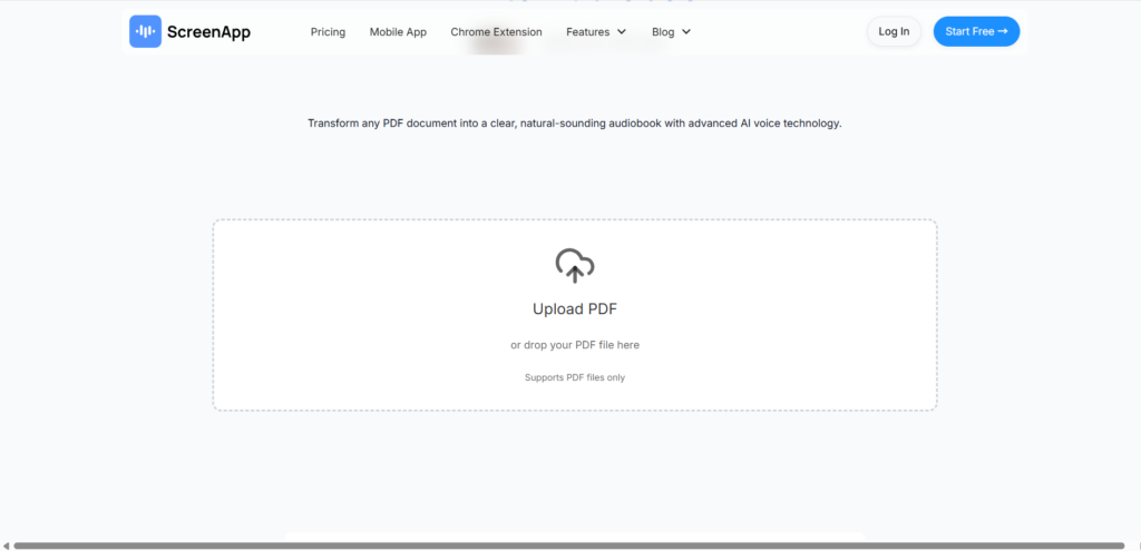 ScreenApp – Interactive PDF Reader with Audio