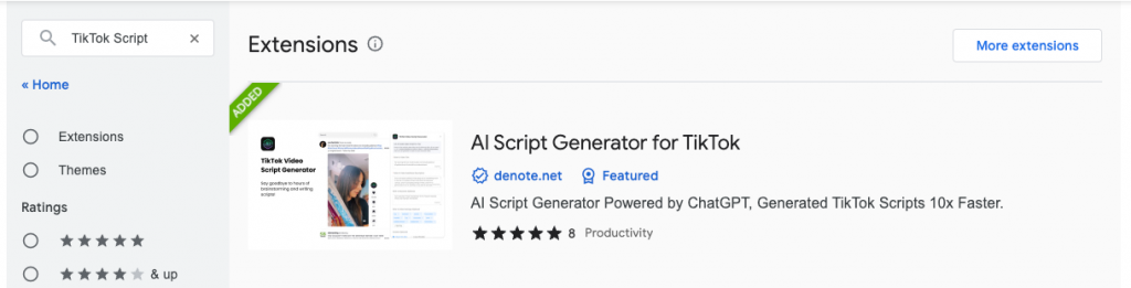 Best AI Tool for TikTok Script - Denote