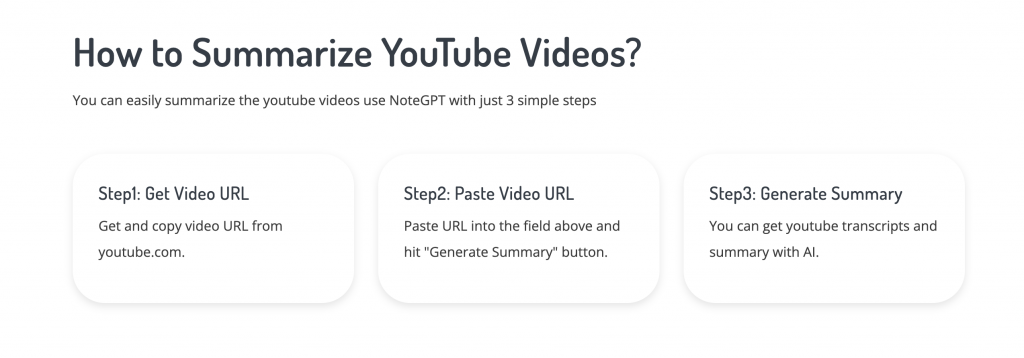 How NoteGPT Auto YouTube Transcript Maker Works - NoteGPT