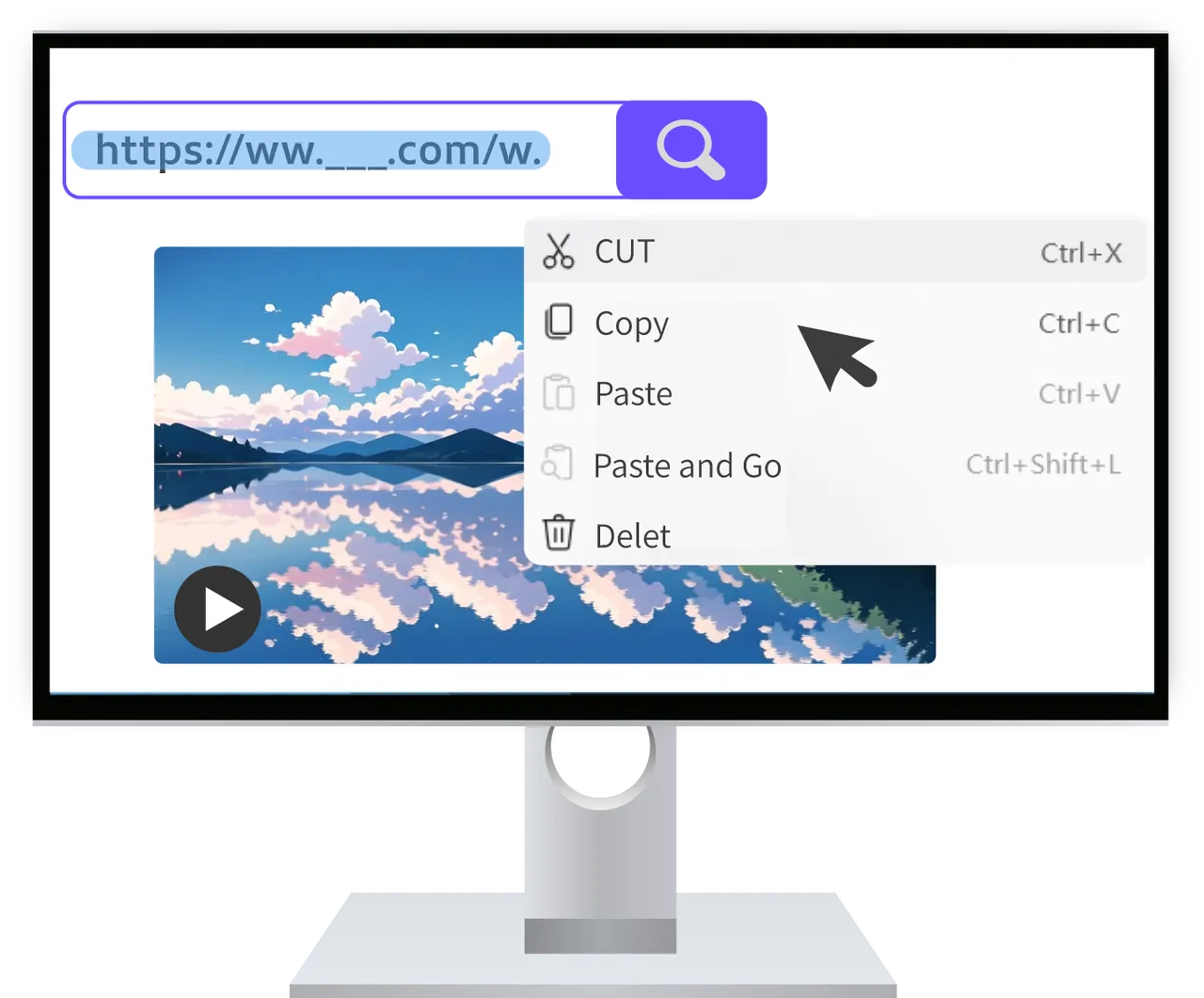 Copy the Video URL