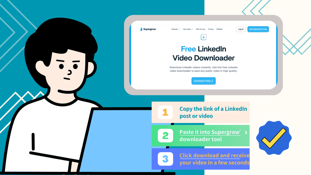How to use Supergrow as a LinkedIn video downloader