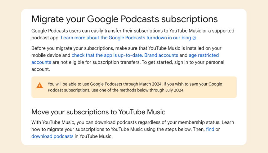 When Will Google Podcasts Shut Down?