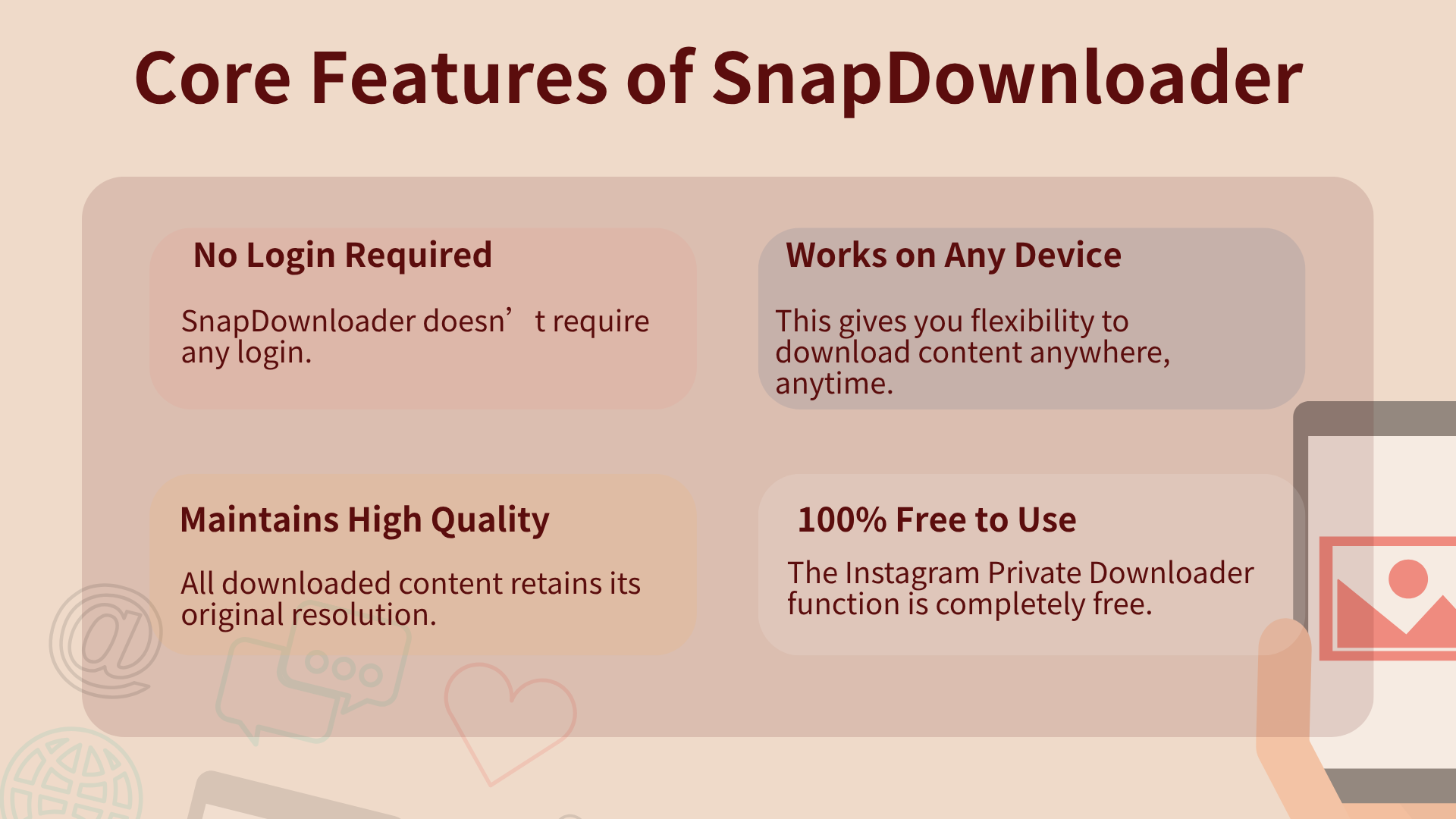 Core Features of SnapDownloader