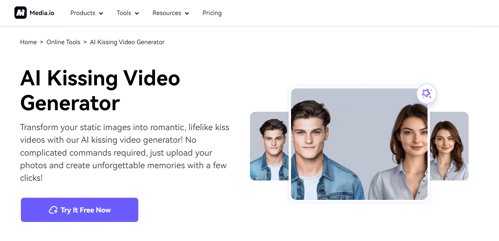 ai kissing generator free-media ai