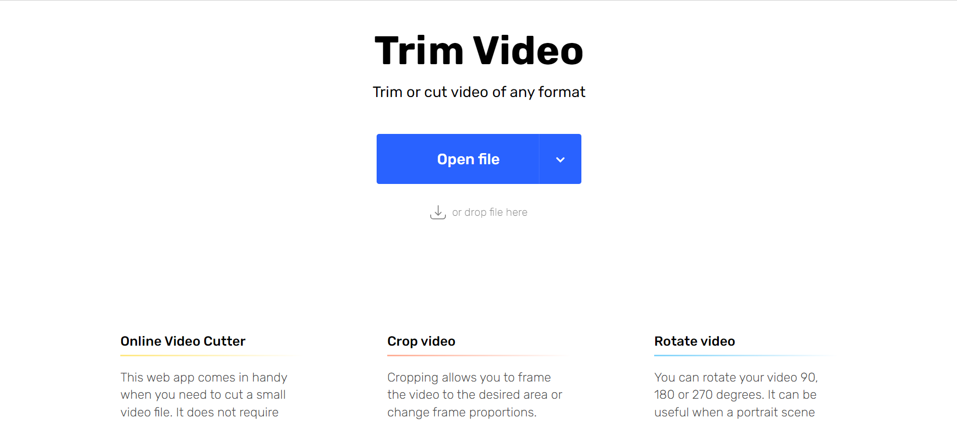 how to trim a video