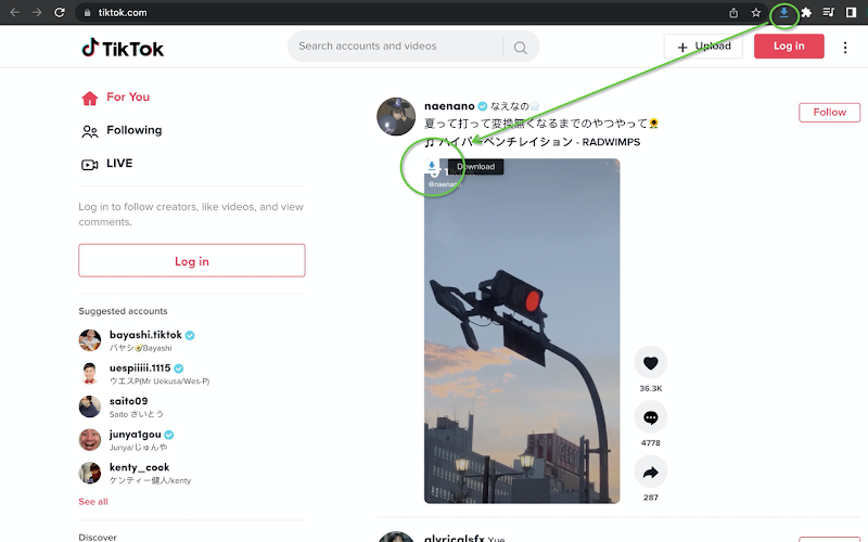 tiktok video downloader extension