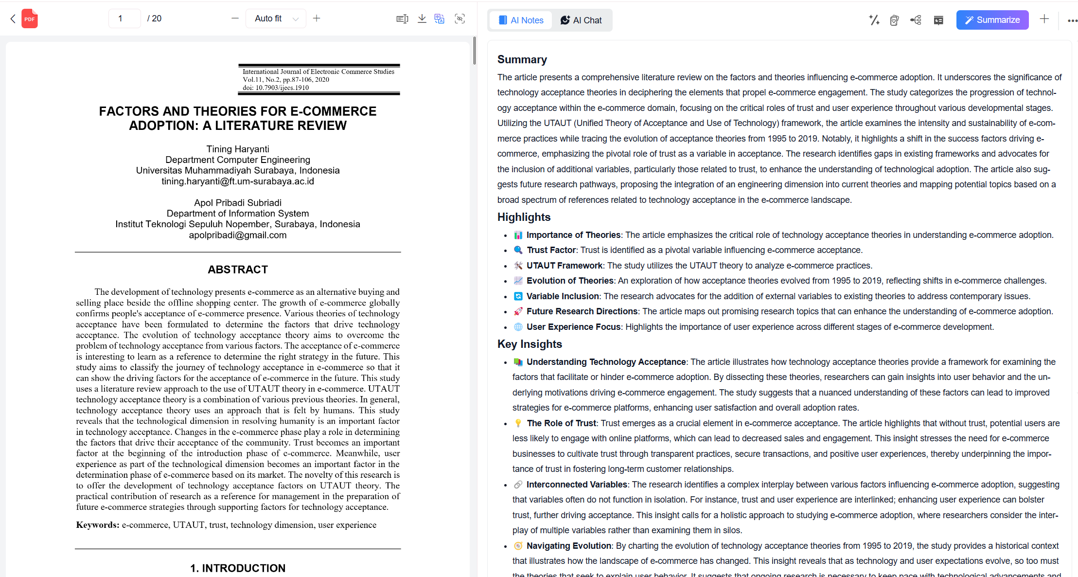 Step 2: Instant AI Summaries & Key Takeaways