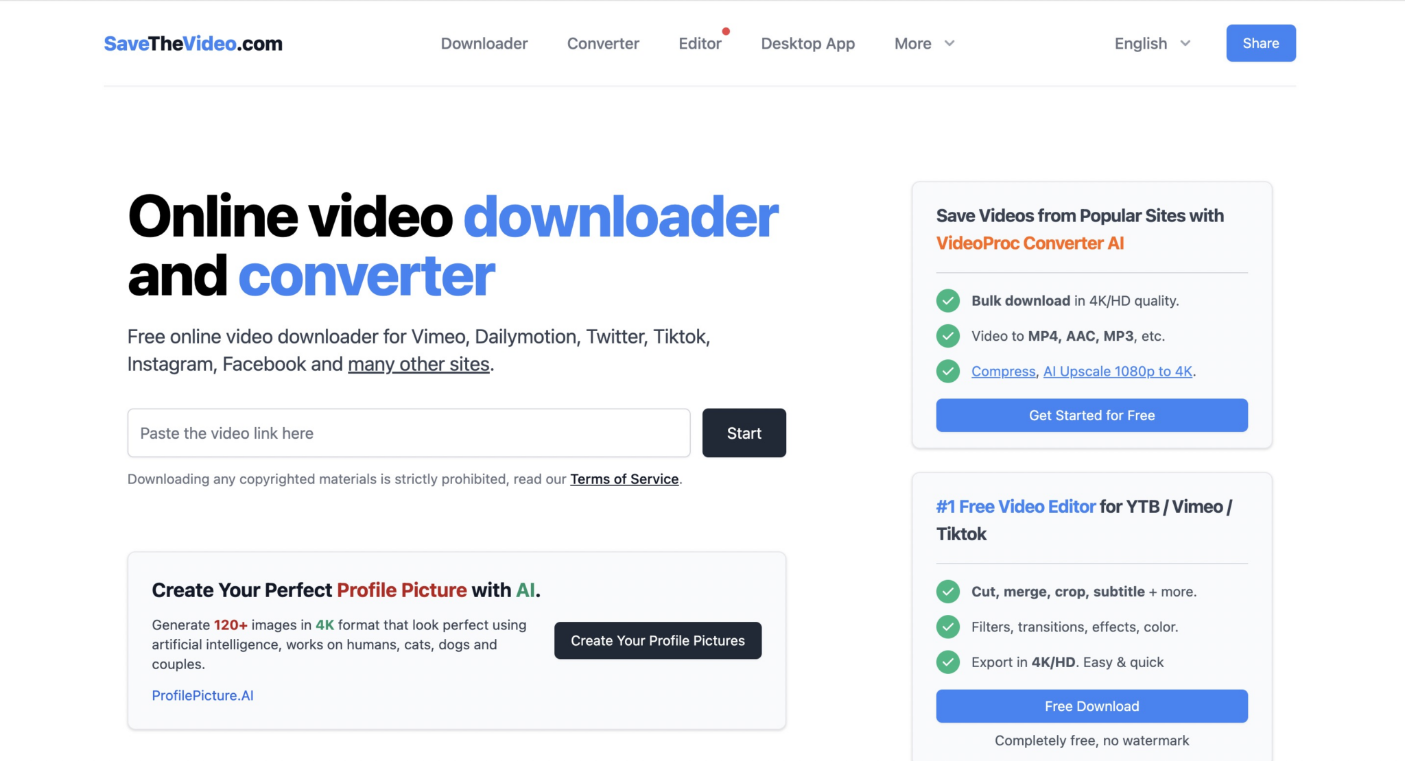 top 5 free video download tool-savethevideo