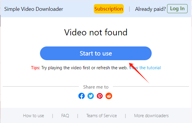 Save Embeded Vimeo Video with Simple Video Downloader Chrome Extension-step 2