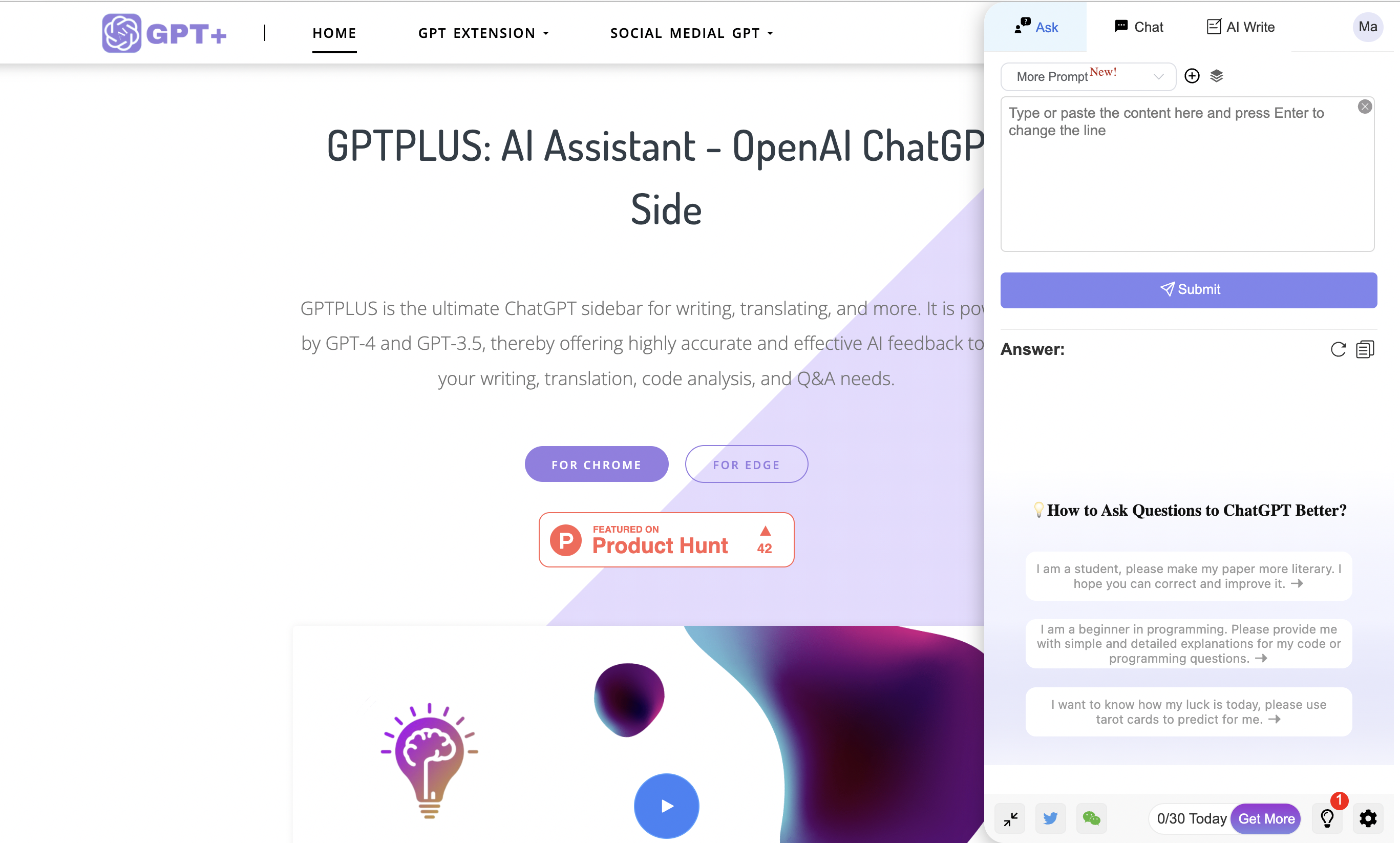 Top 1: GPTPLUS - AI Assistant