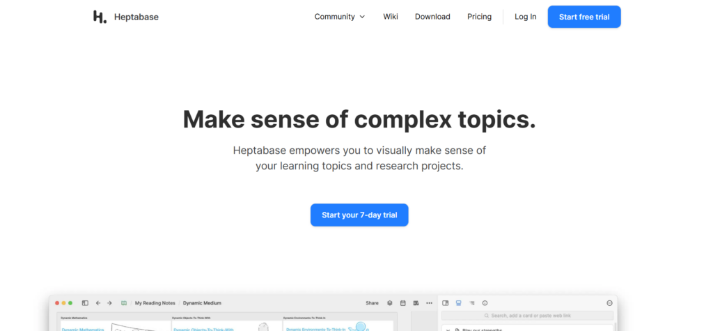 Heptabase – Visual Knowledge Management