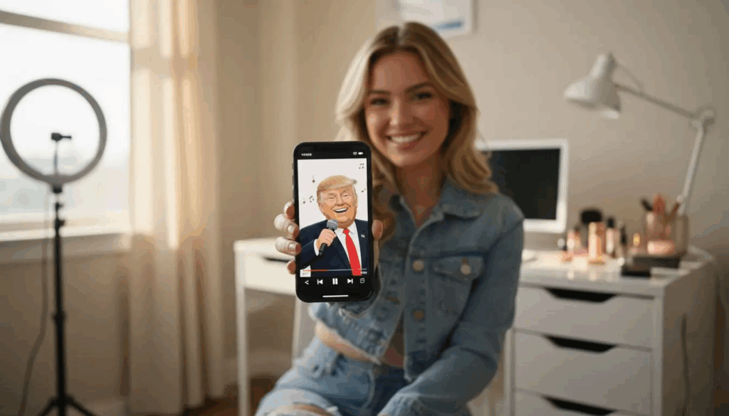 donald trump singing shape of you