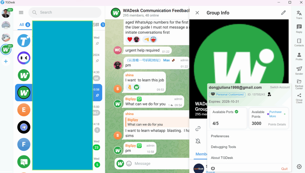 TGDesk Multi telegram Account Isolation