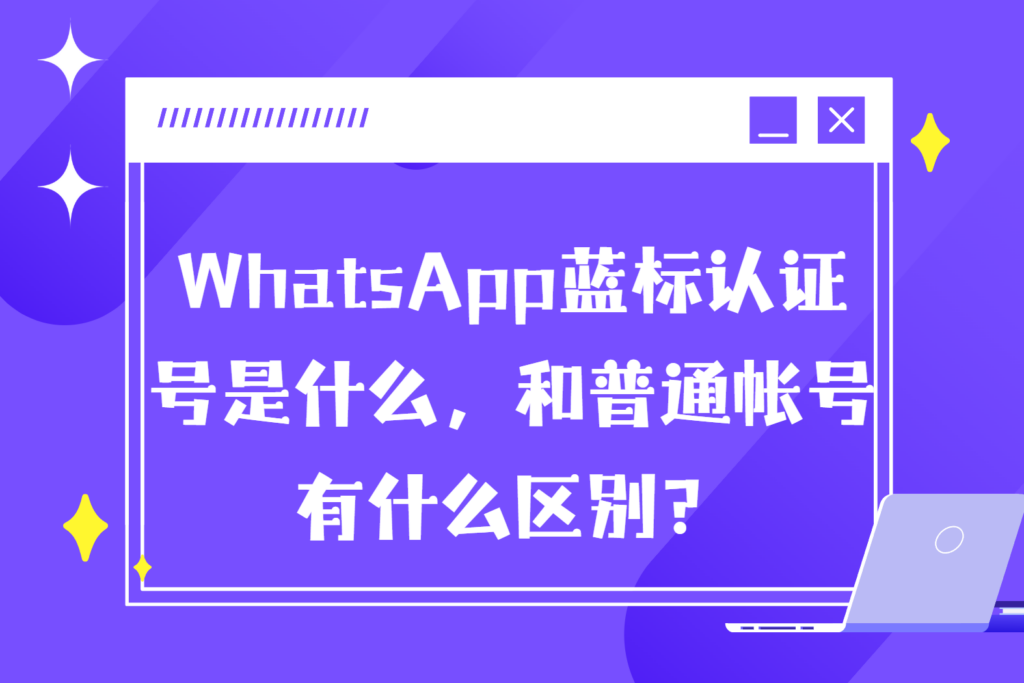WhatsApp蓝标认证号是什么,和普通帐号有什么区别?