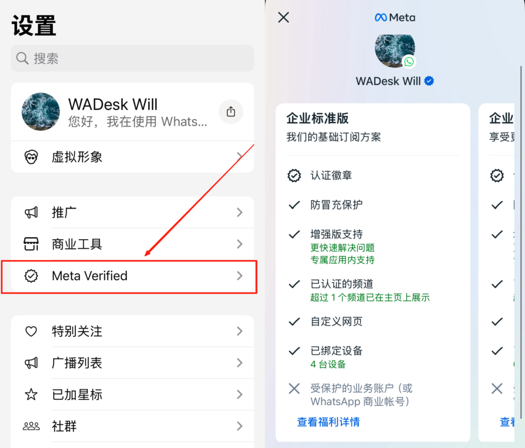 meta verified whatsapp