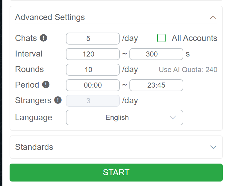 Fully Customizable Parameters