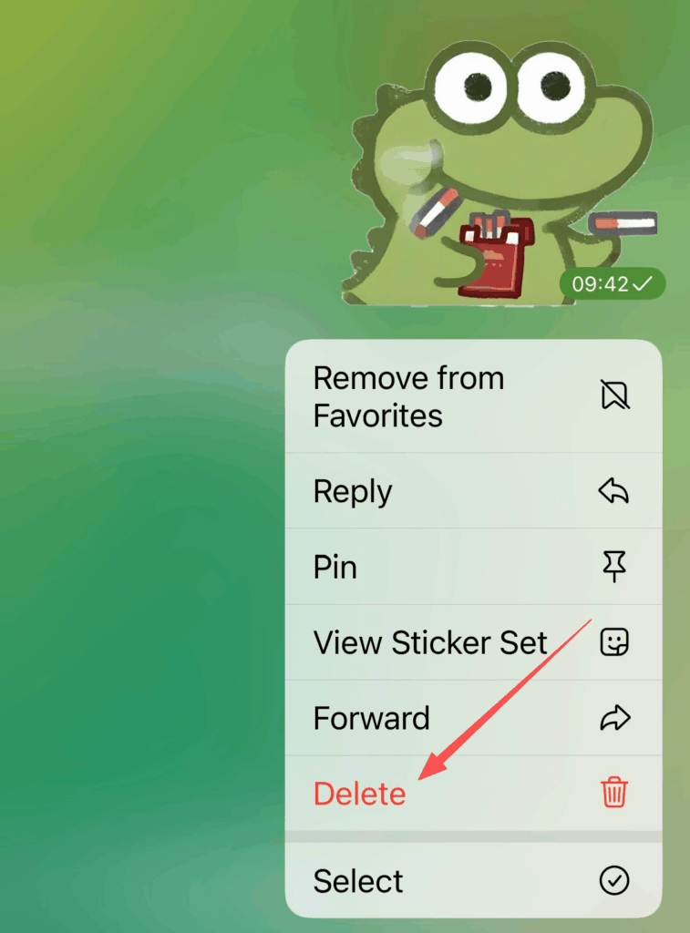 Delete individual messages