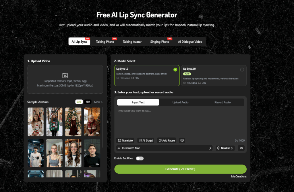 LipSync all-in-one AI video workflow