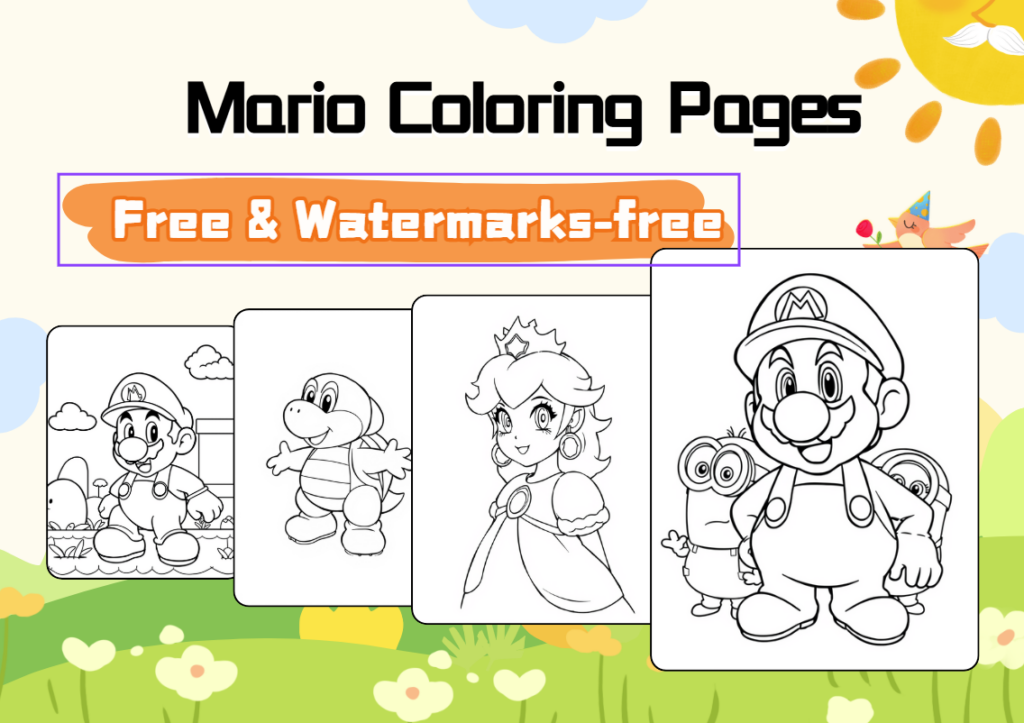 53 super mario coloring pages free printable