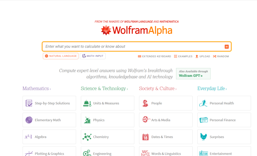 Wolfram Alpha