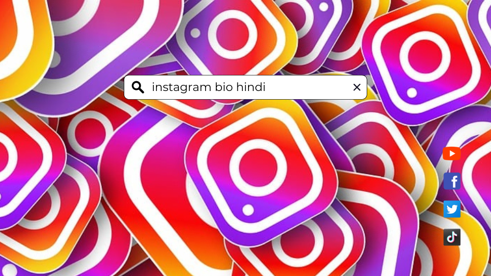 search the latest instagram bio hindi