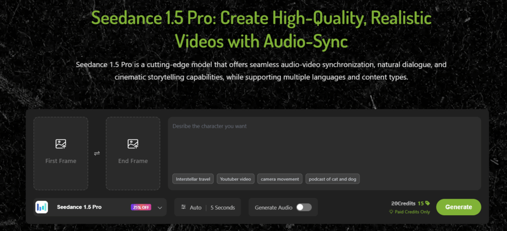 Generating AI videos straight from Lipsync