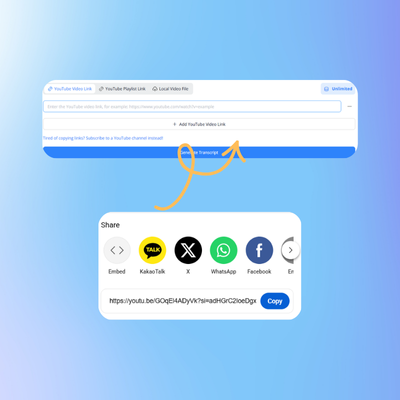 Step 1: Paste the YouTube Link