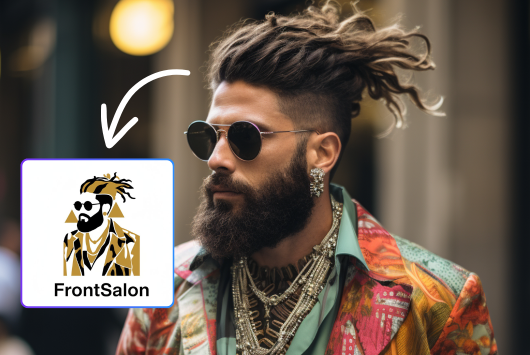 turn a man picture into logo