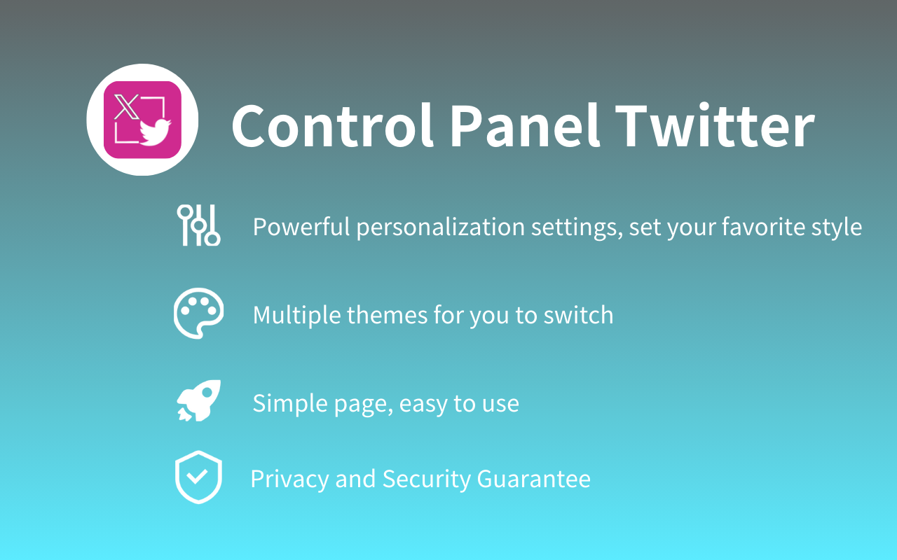 Twitter UI - Control Panel For Twitter