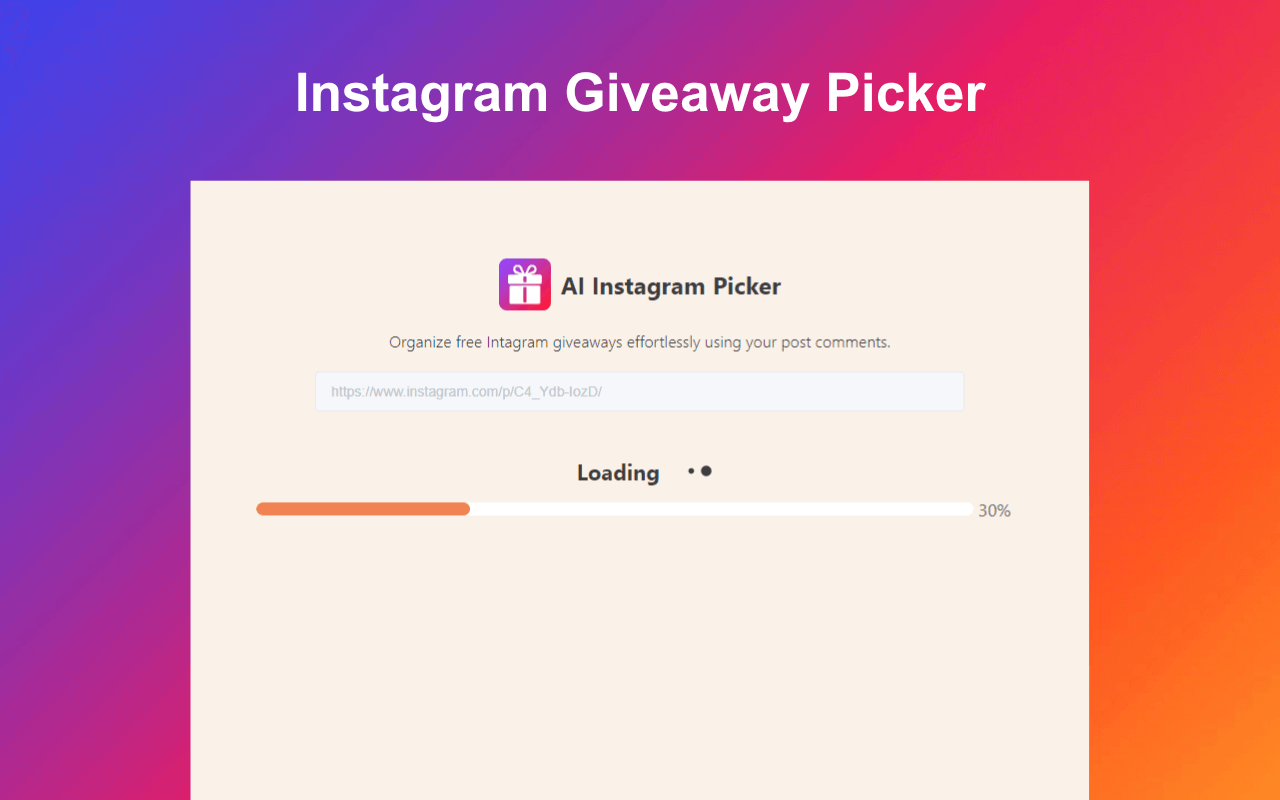 Instagram Giveaway Picker  