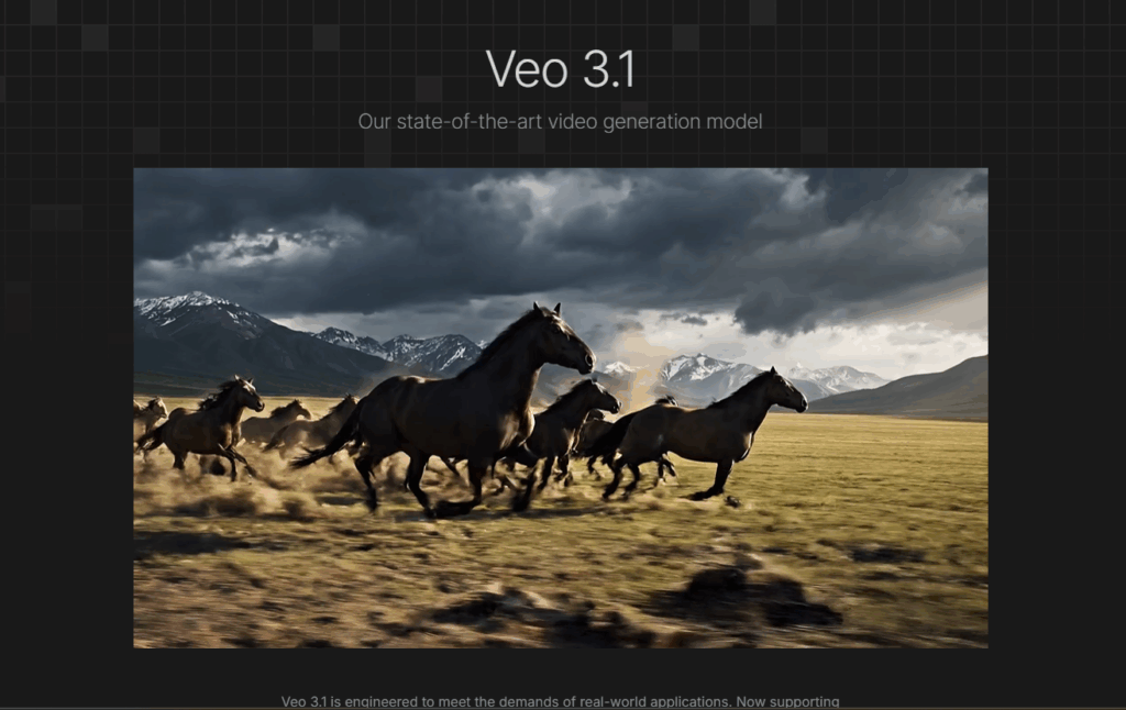 Google AI Studio webpage for Vevo 3.1