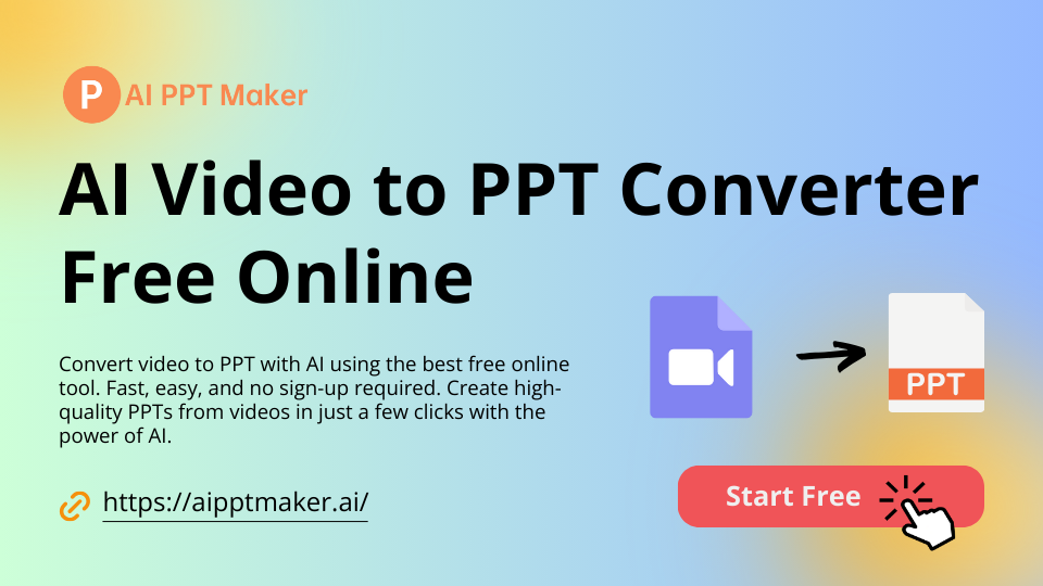 AI Video to PPT Converter - AI PPT Maker