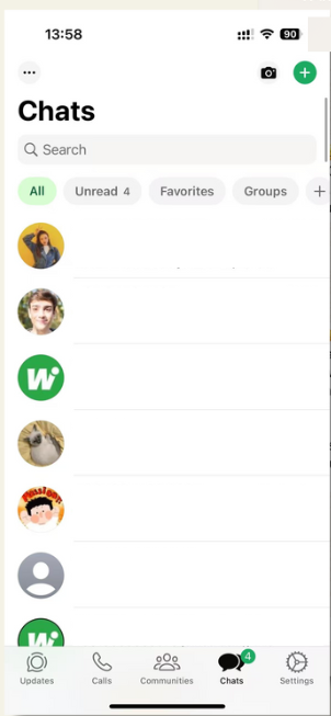 WhatsApp Chat List
