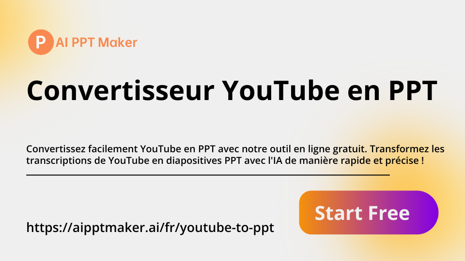 YouTube to PPT Converter - AIPPTMaker.ai