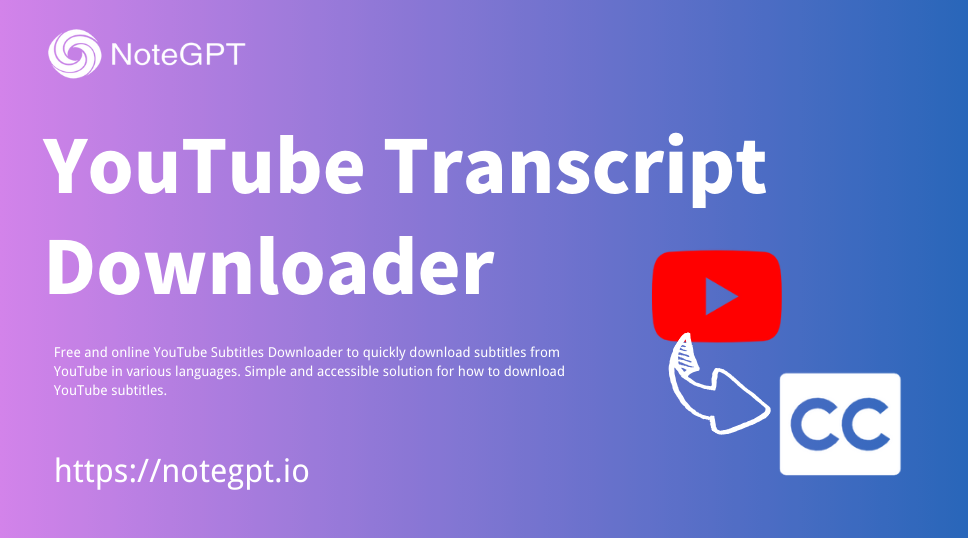 YouTube Transcript Downloader - Free Online