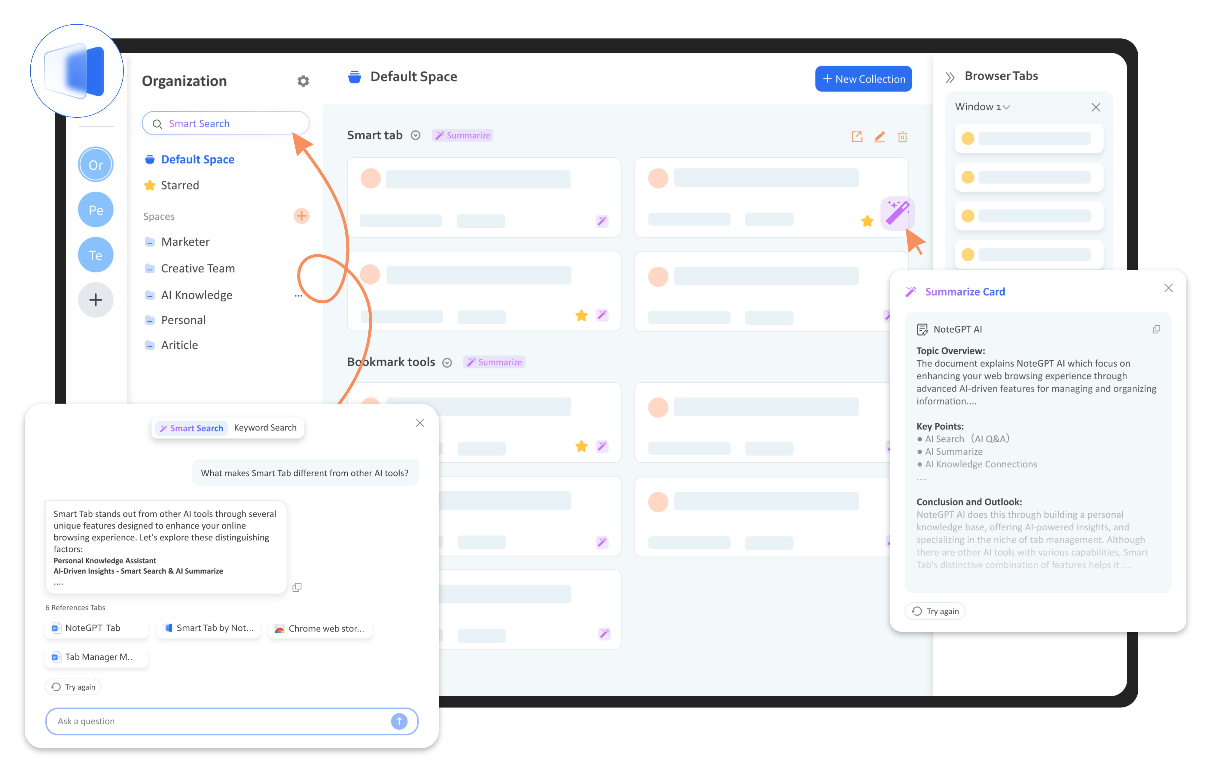Smart tab by notegpt build your ai knowledge library