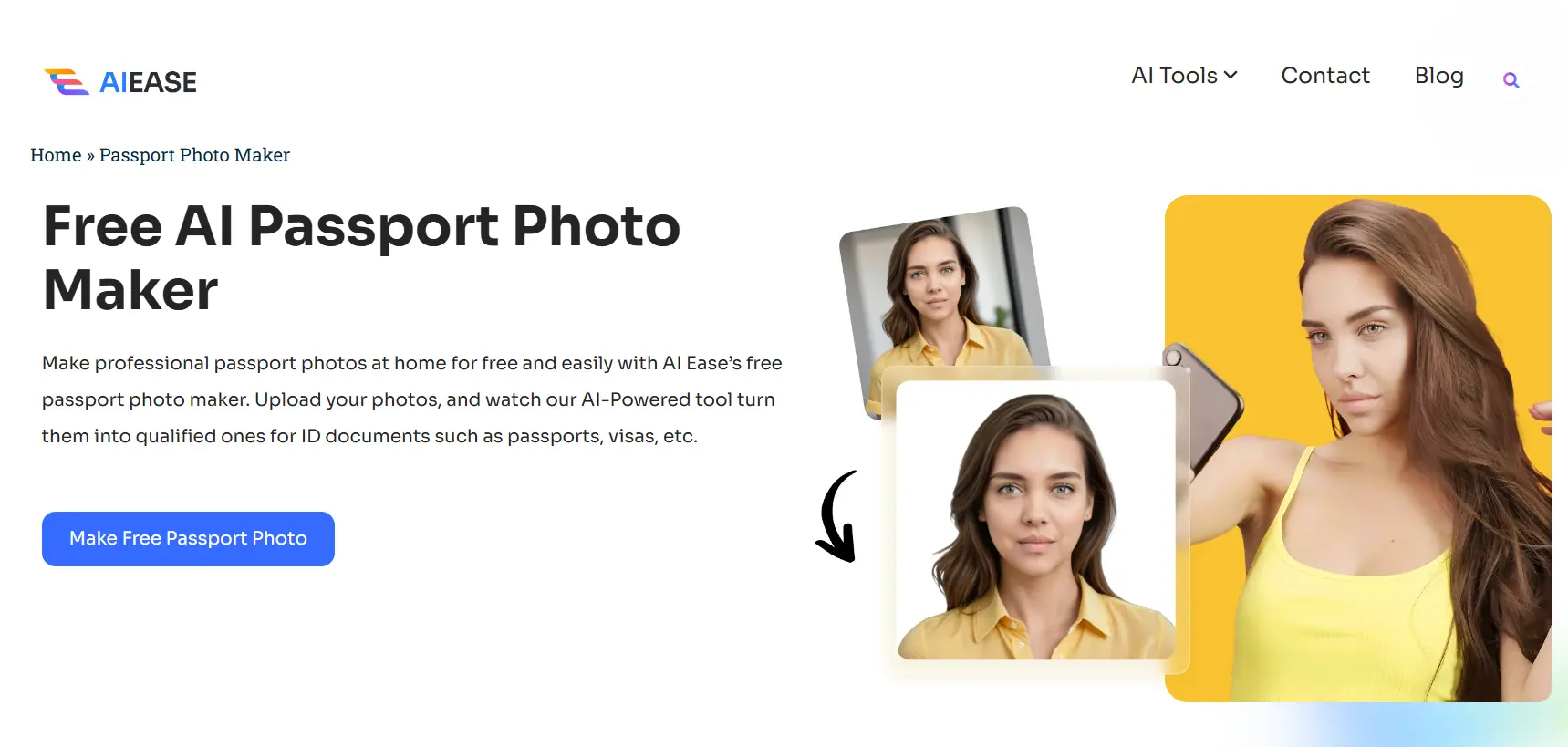 Passport Photo Maker by AIEase