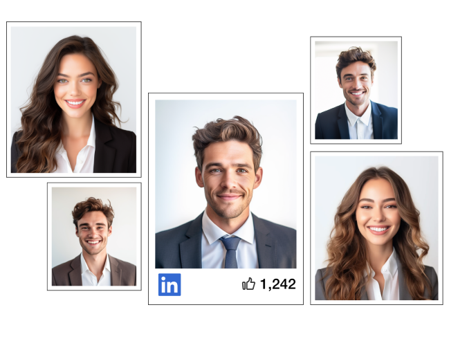 Free AI headshot generated for linkedIn