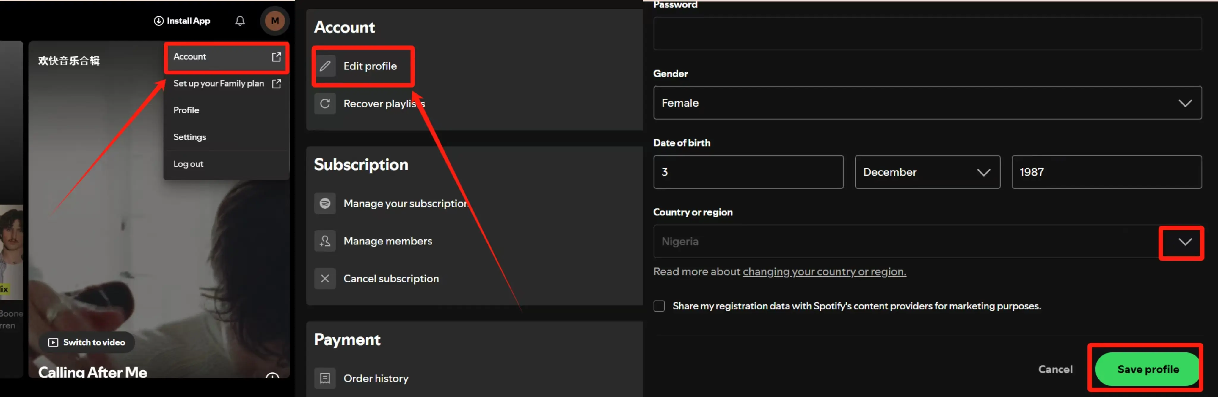 How to Change Spotify Region