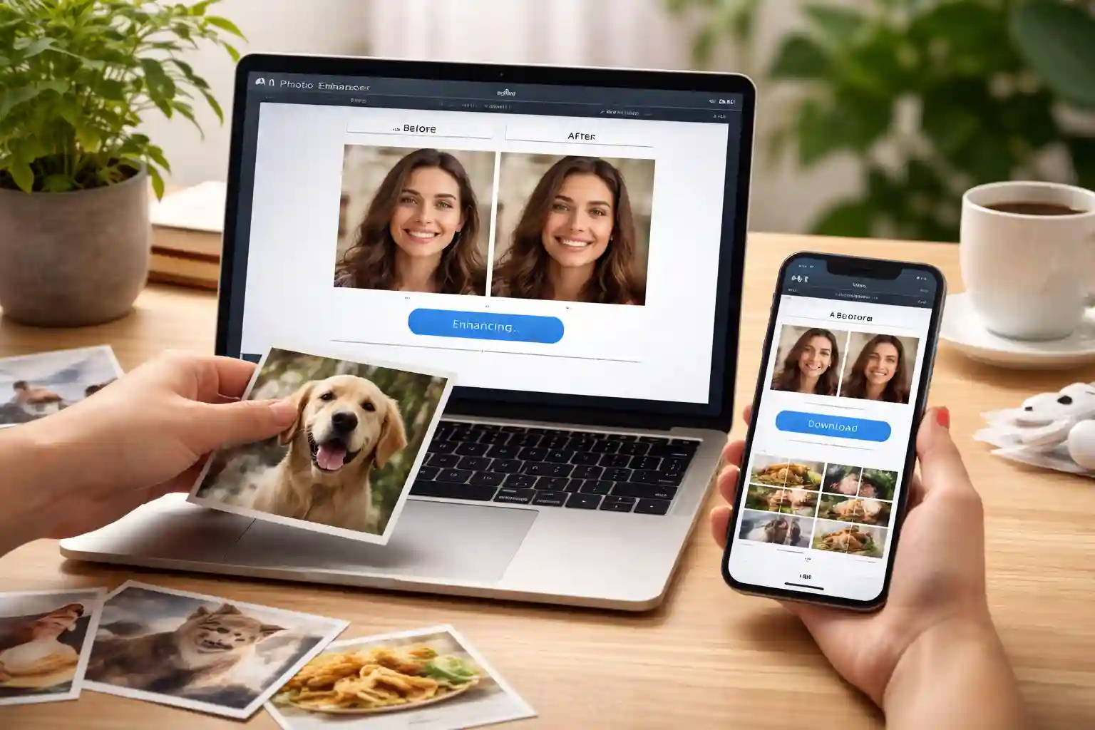 Fast Online Enhancement with No Setup Required 