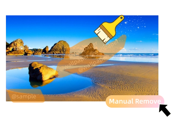 Manual Editing Tools for Complex and Detailed Watermarks 