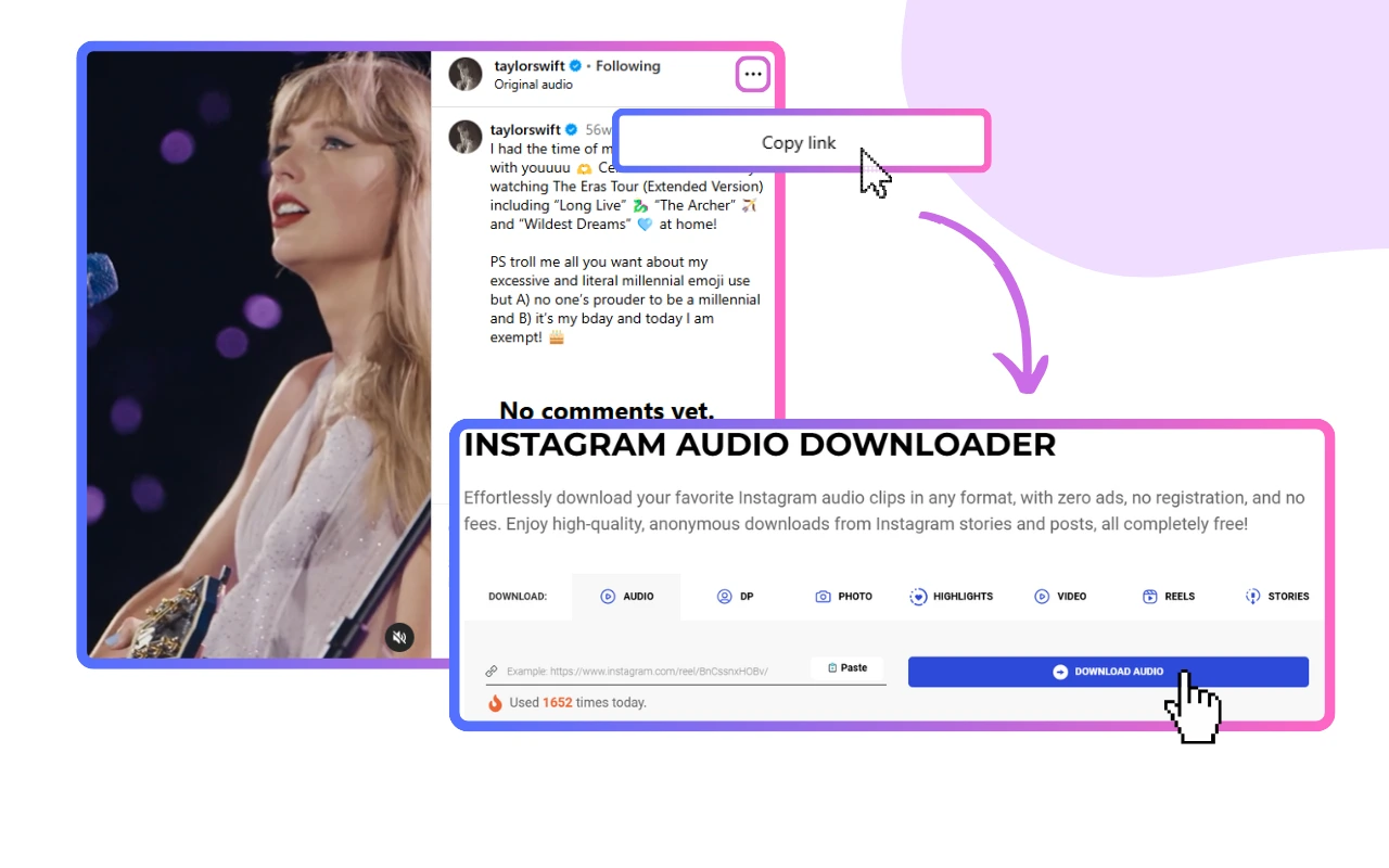 Download Instagram Audio Online