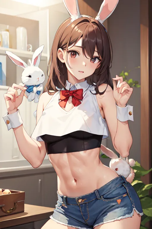 Lewd anime rabbit girl