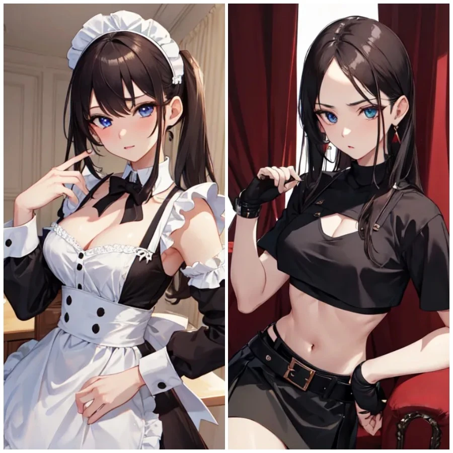 Change the maid outfit of anime characters