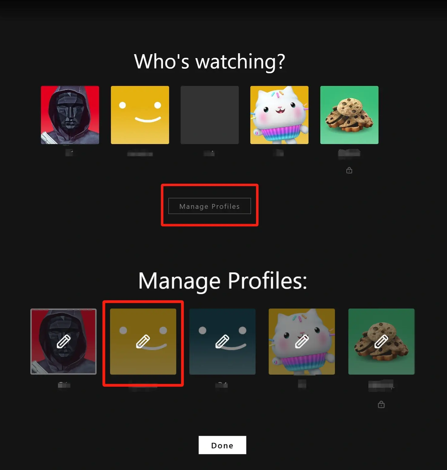 Remove a Netflix Profile on TV