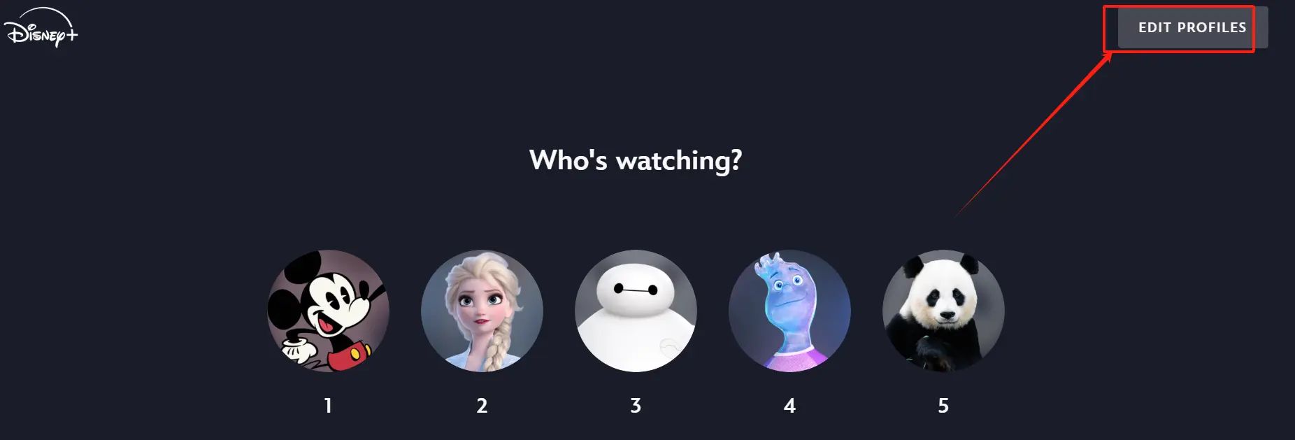 How do I set a PIN for my Disney+ profile?