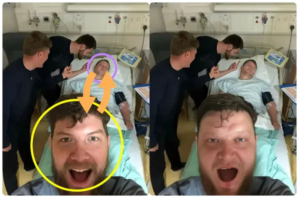 make fun swapping faces in group photo