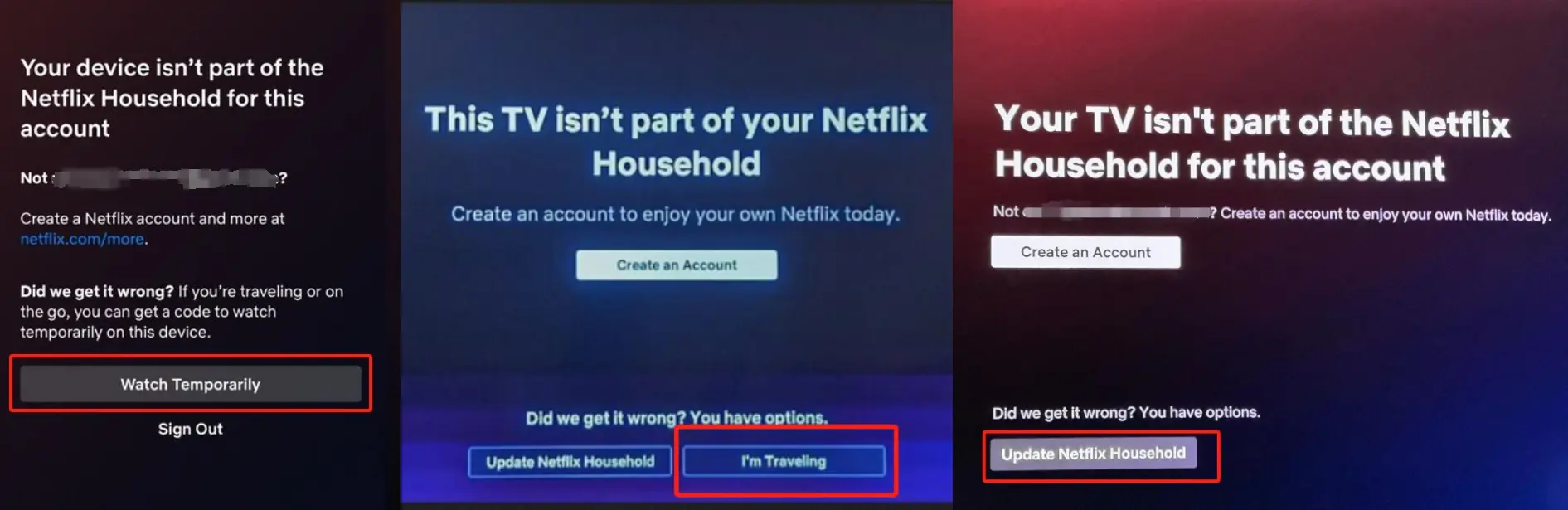 Update Netflix Household