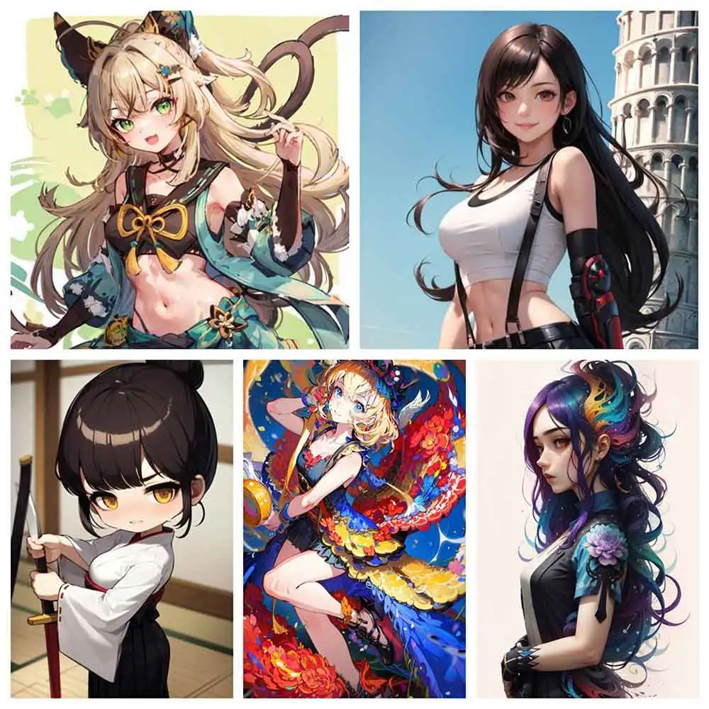 A Variety of AI Art Styles