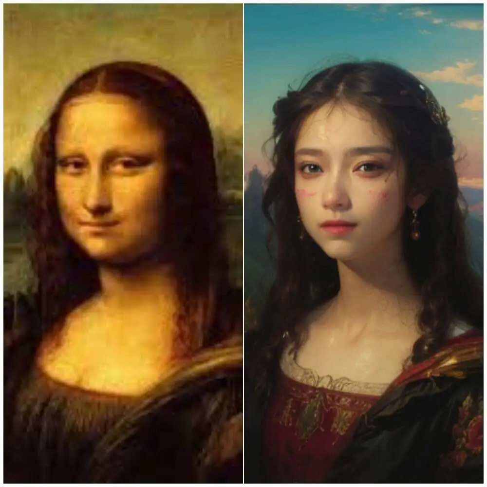 Anime version of Mona Lisa